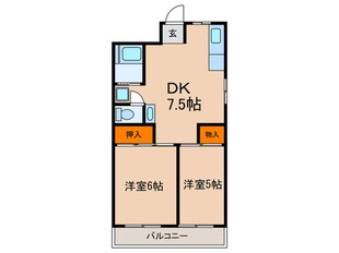 グリーンヒル舞子Ｂ棟の物件間取画像